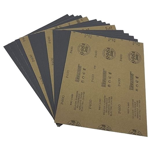 9 x 11 Inch Sandpaper,400 Grit Wet Dry Sanding Sheets,15PCS Premium Silicon C…