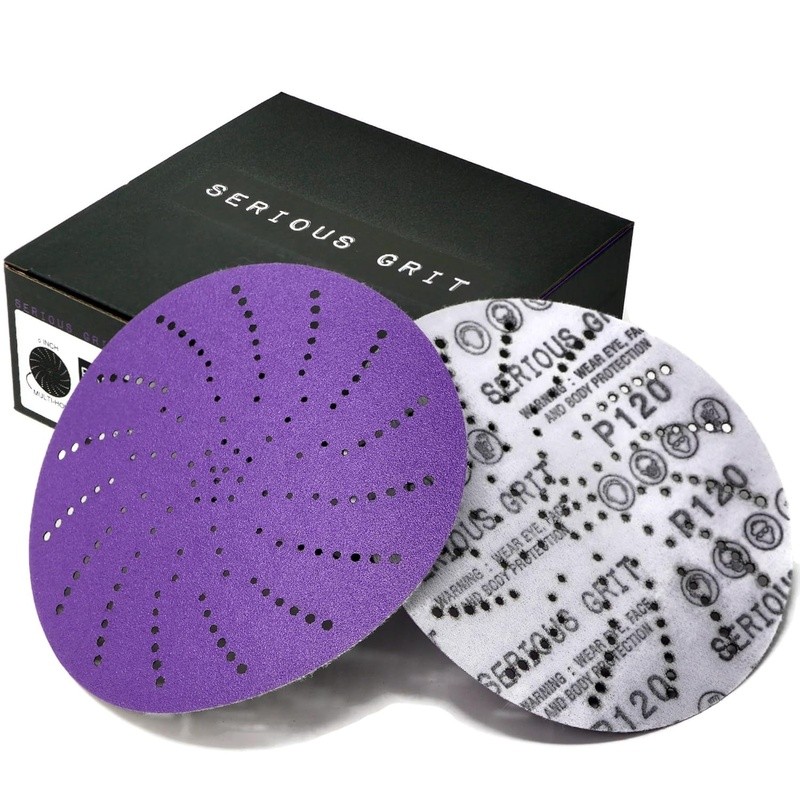 Ceramic Sanding Discs 6 Inch Multi-Hole Dust-Free Extra Fine Grits Set New