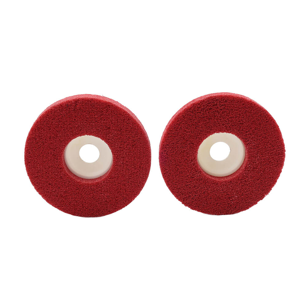 2-10Pcs 4” Nylon Fiber Polishing Wheel Abrasive Buffing Disc For Angle Grinder