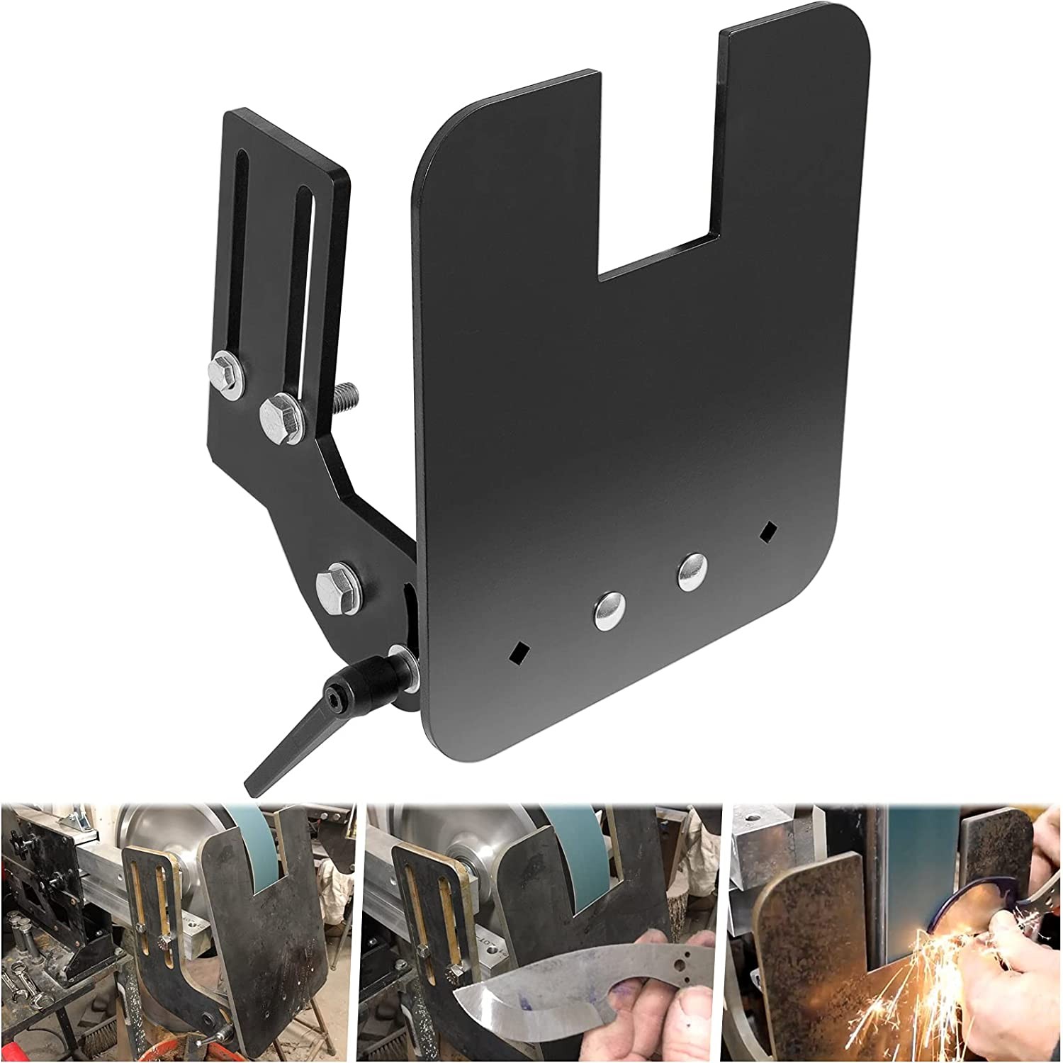 2×72″ Knife Bevel Grinding Jig Tool Rest OBM Belt Grinder Tilt Table Flat Platen