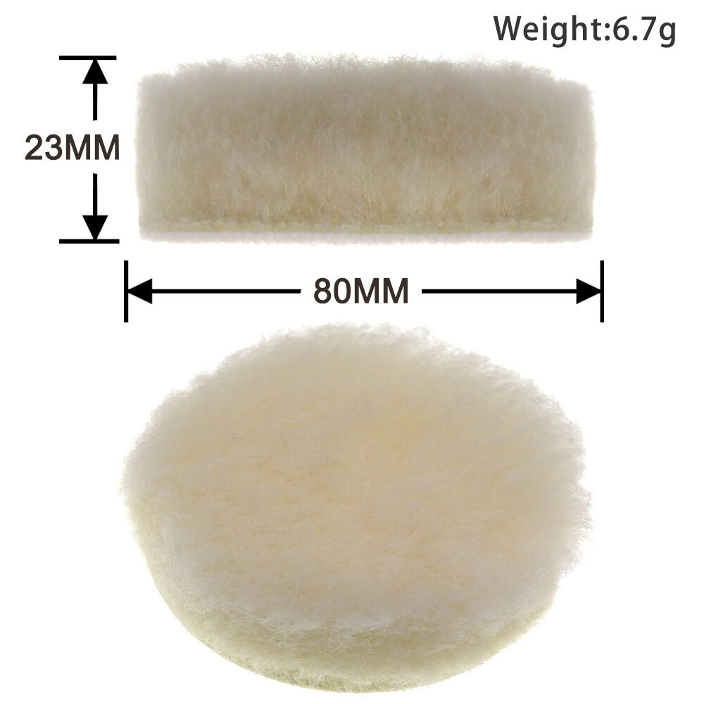 10pcs/set 80mm Car Polishing Sponge Auto Beauty Polishing Waxing Buffing Pads