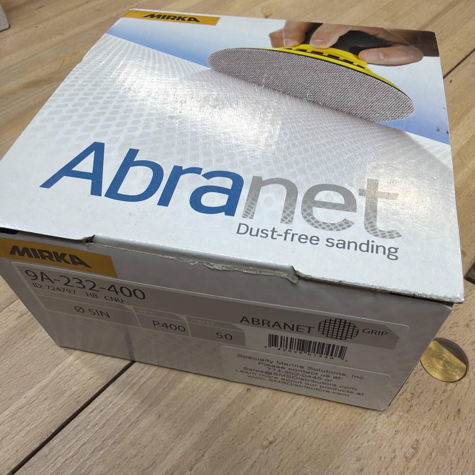 Mirka Abranet Net Disc / 5 inch/Grit 400 / Sandpaper Sanding Discs Hook and L…