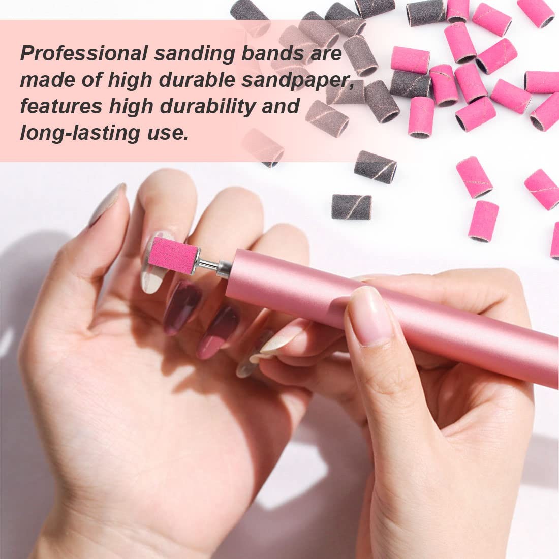 242 Pcs Nail Drill Sanding Bands Set Electric File Refills
