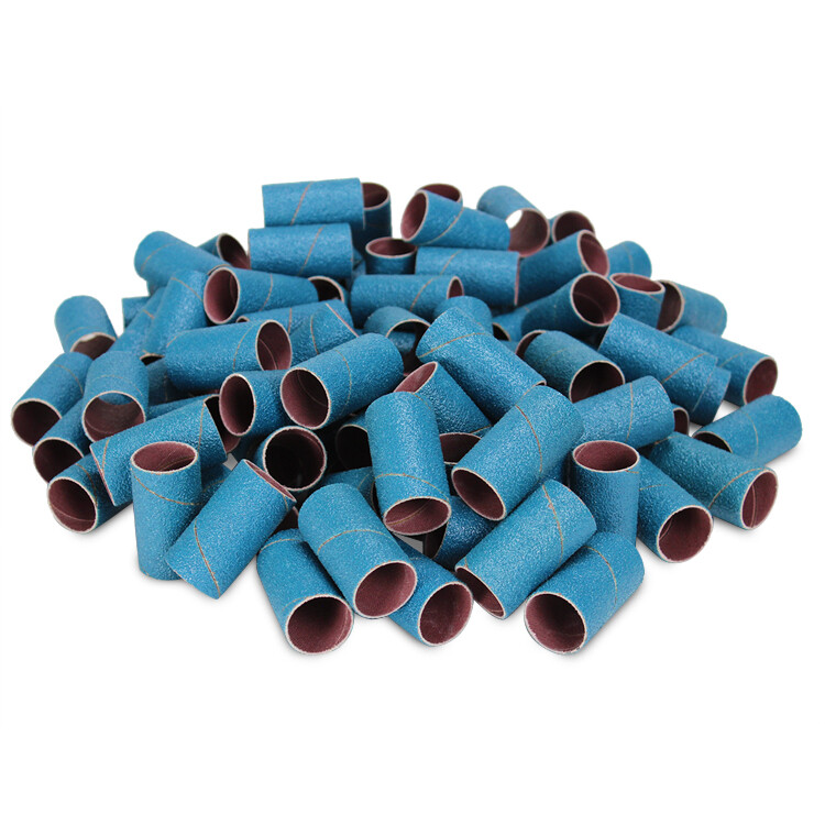 3/4″ x 1″ Zirconia Spiral Bands, No Lap Sanding Sleeves – 100 Pack