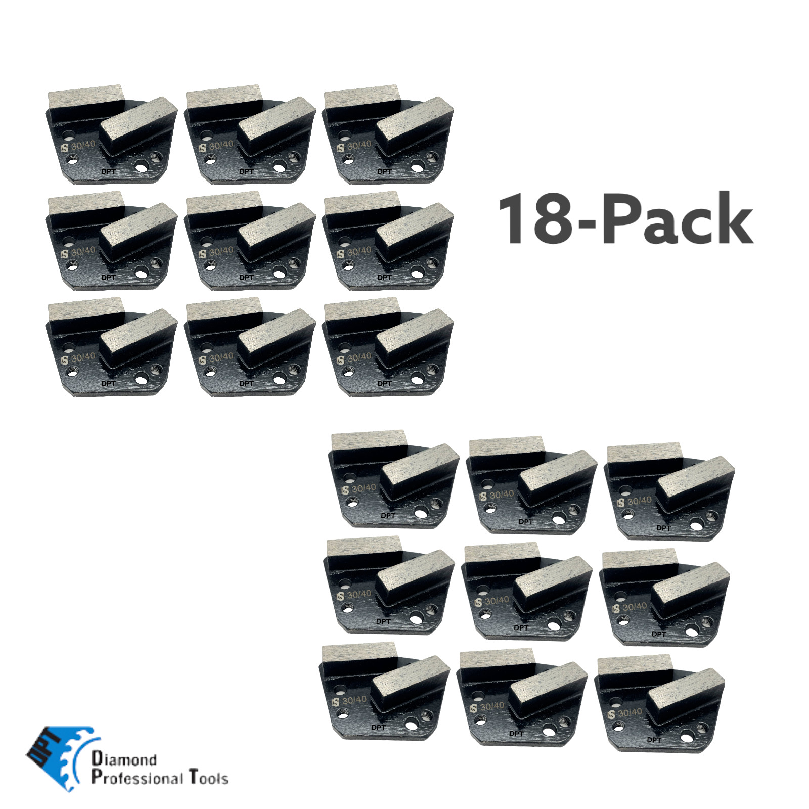 18PK Trapezoidal diamond grinding discs for Diamatic Sase CPS concrete grinders