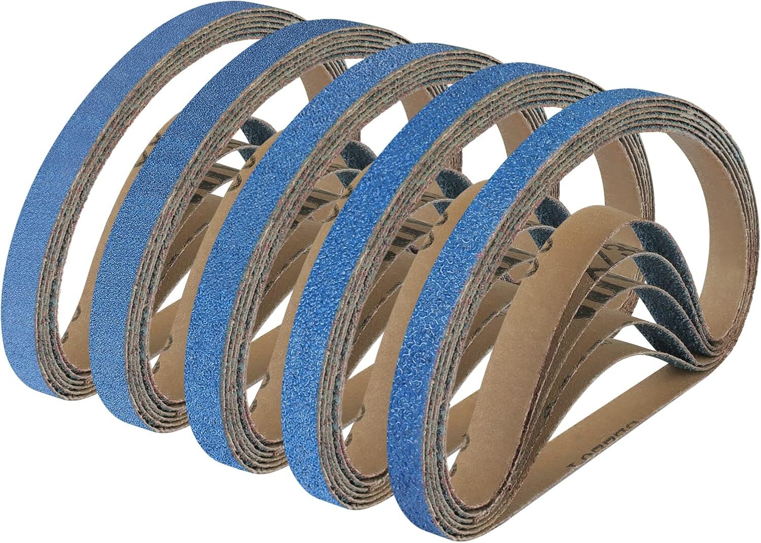 50/100PACK 3/8″x13″ Zirconia Blue Sanding Belts 40 Grit 10X330mm for Woodworking