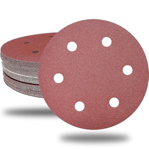 30 PCS 9 Inch 6 Hole Drywall Sanding Discs Set- 80 100 120 180 240 400 Grits,