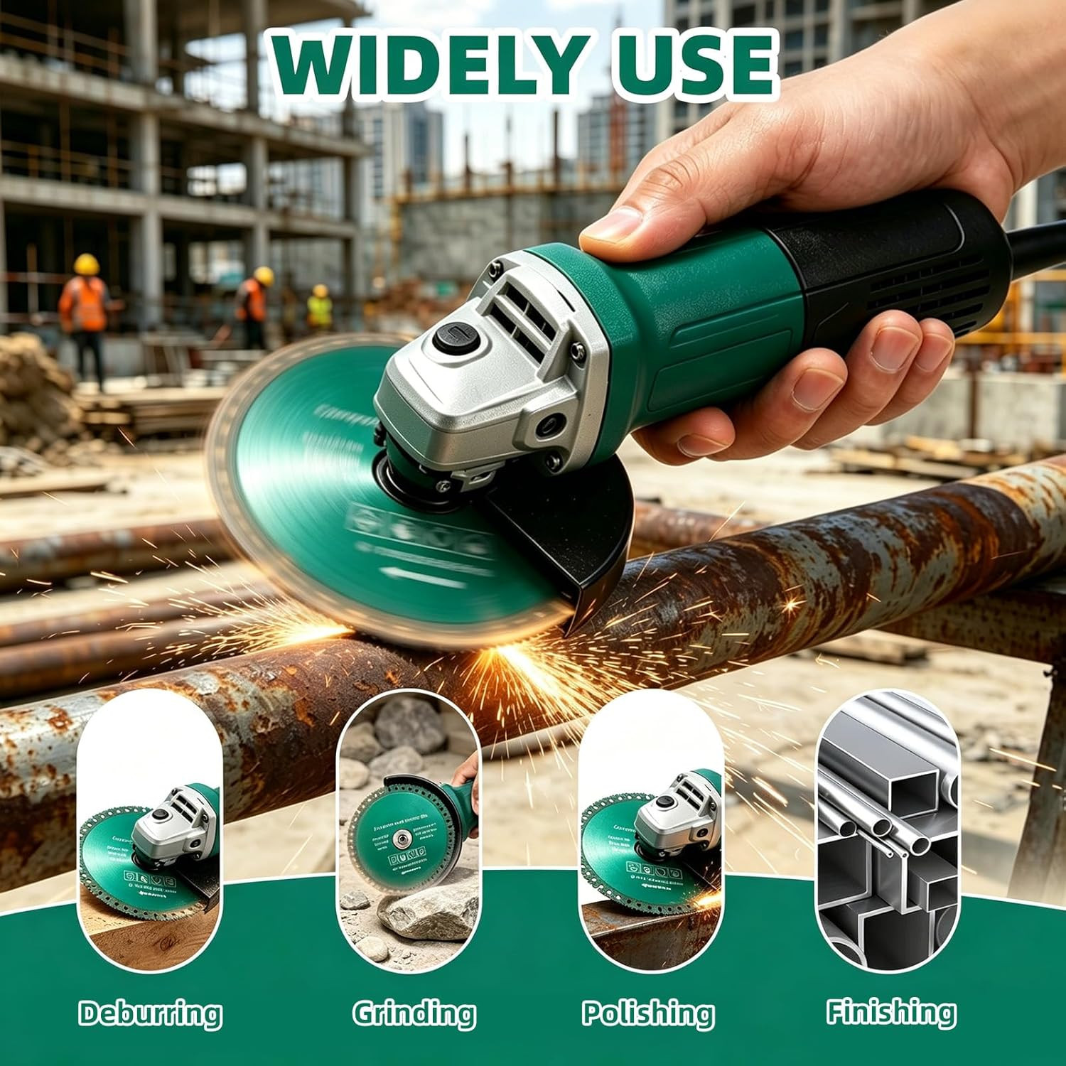 3 Pcs 4.5” Indestructible Disc for Grinder, Multipurpose Cutting & Grinding