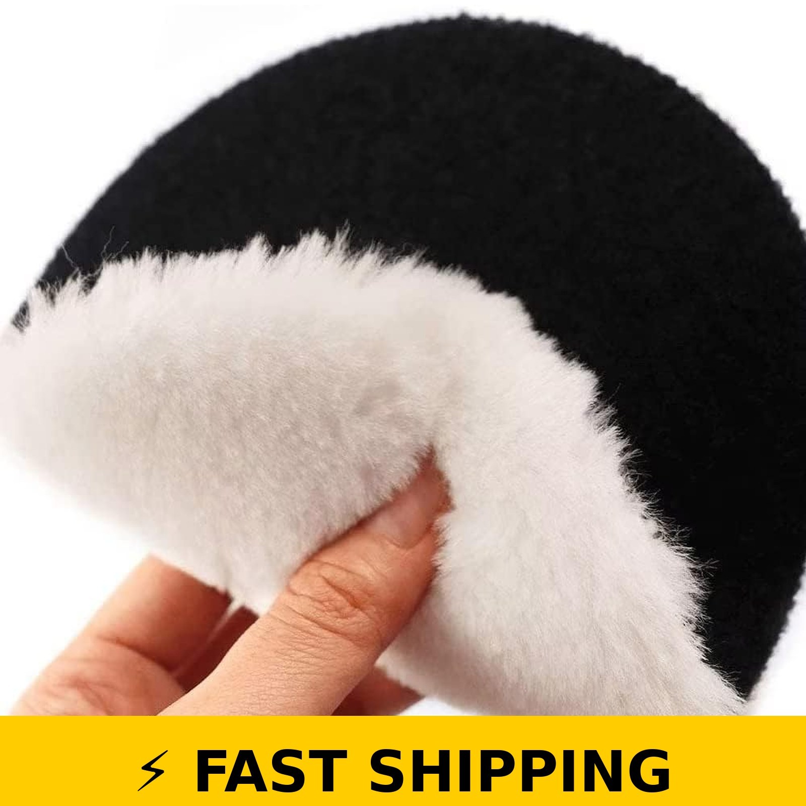 IPELY 6 Inch Wool Polishing Buffing Pad Set with M14 Drill Adapter