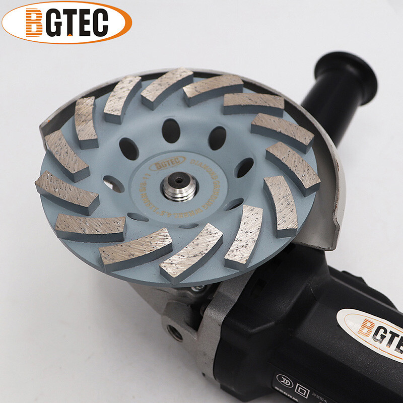Diamond Turbo Grinding Wheel Sand Disc 4-7 in 5/8-11 Polidhing Concrete Marble