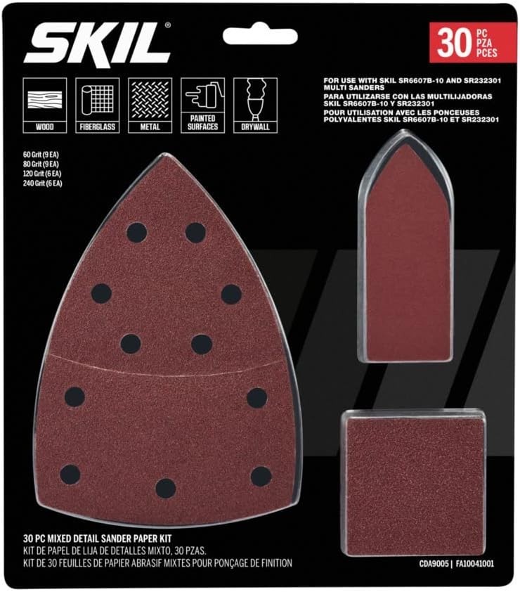 Professional 30-Piece Mixed Grit Sand Paper – Perfect for SR232301, SR6607B-10