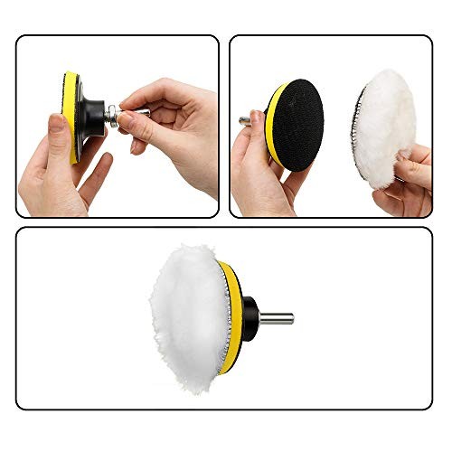 Buffing Pads, Polishing Pad Kit, Buffer for Car Detailing, Polishing 22 Pieces