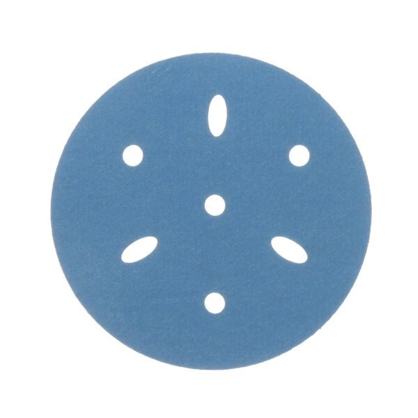 3M Hookit Blue Abrasive Disc 321U, 36150, 3 in, 320 grade, Multi-hole