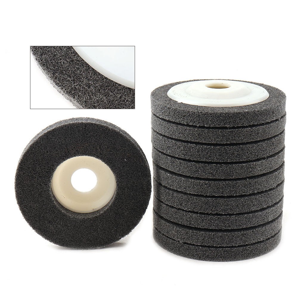 Nylon Fiber Polishing Wheel Non Woven Abrasive Disc For Angle Grinder Metal 3pcs