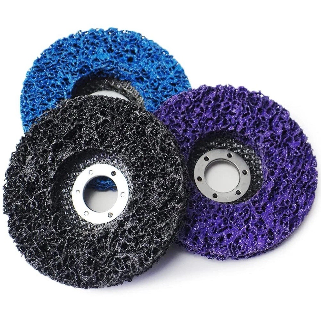 3 Pack 4.5 inch Strip Discs 4-1/2″ x 7/8″ Poly Stripping Wheel for Grinder 115mm