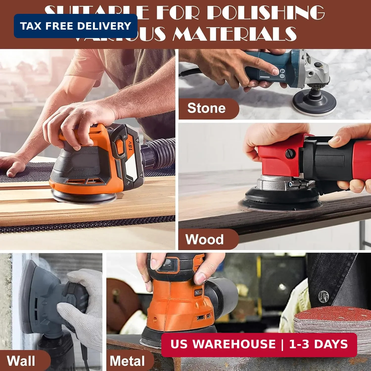 400 Grit Mouse Sander Sandpaper, Jamiikury 5 Hole Detail Sander Sandpaper Palm S