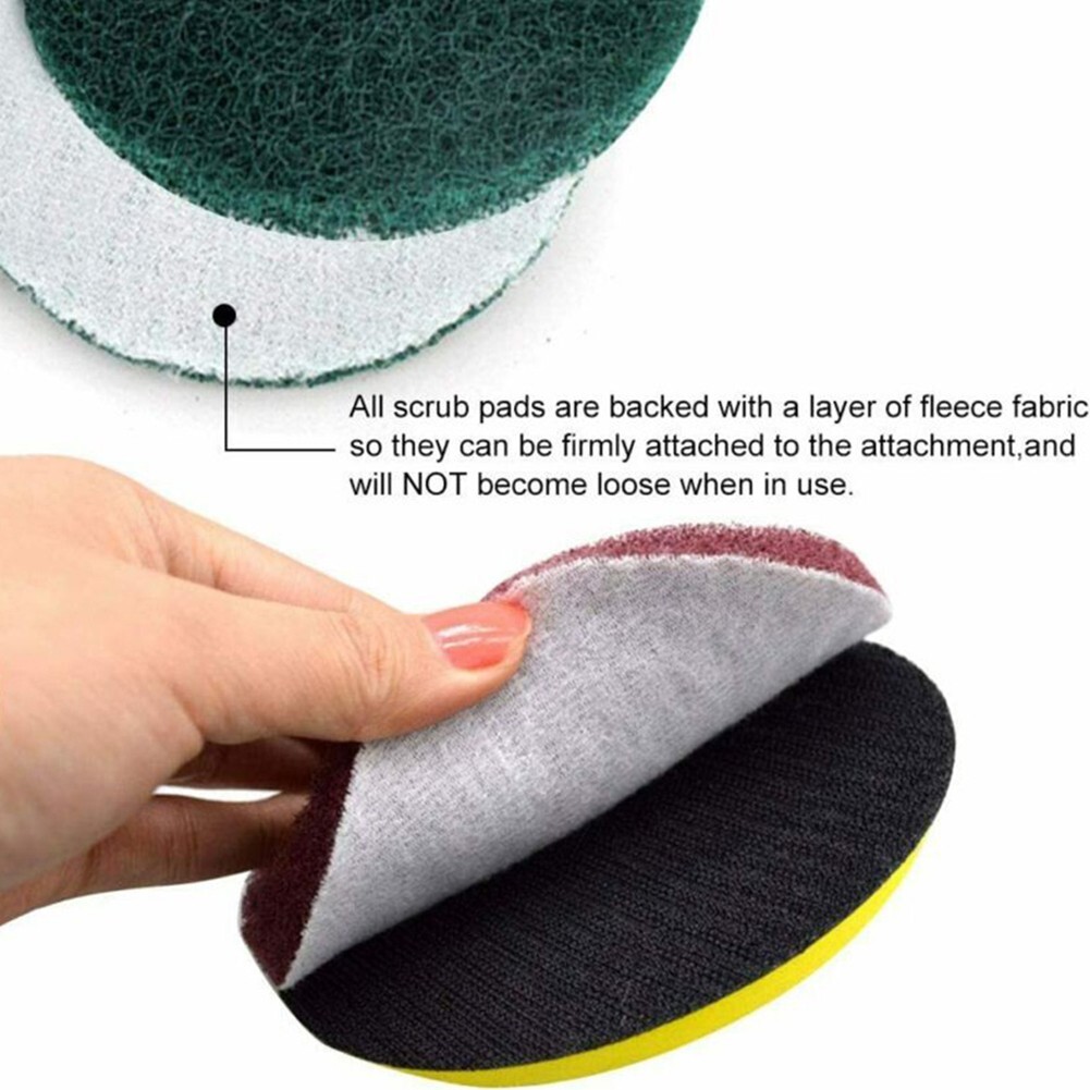5x/set Nylon Polishing Pad 4 Cleaning Cloth Scrub Pad Industrial Scouring Pads