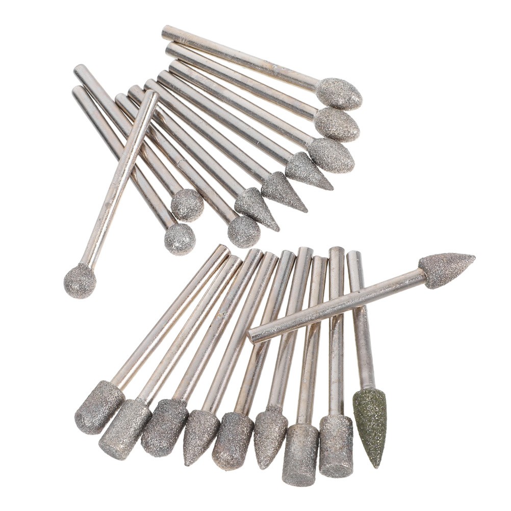 20 Pcs Grinder Tools Engraving Bit Abrasive Mounted Points Grinding Drilling