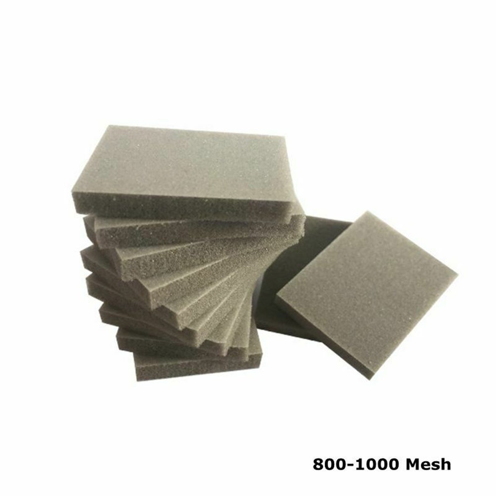 10pcs Foam Sanding Block Wet Dry Bodywork Fine Coarse Grit Sandpaper Sponge New