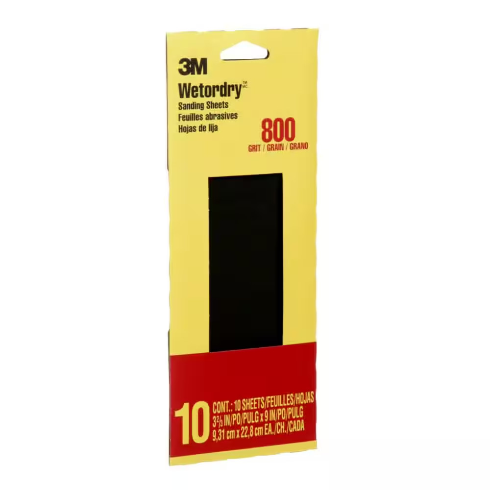 Imperial Wetordry 3-2/3 In. X 9 In. 800 Grit Sandpaper Sheets (10 Sheets/pack)