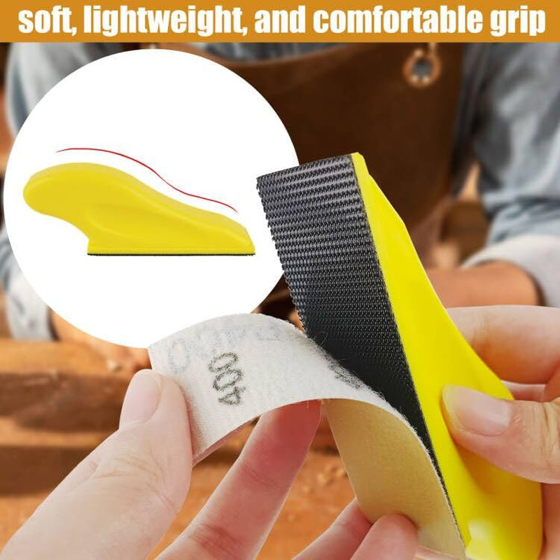 Mini Detail Sander for Wood – Hand Sanding Tool Kit with 50 PCS Wet Dry Sandpape