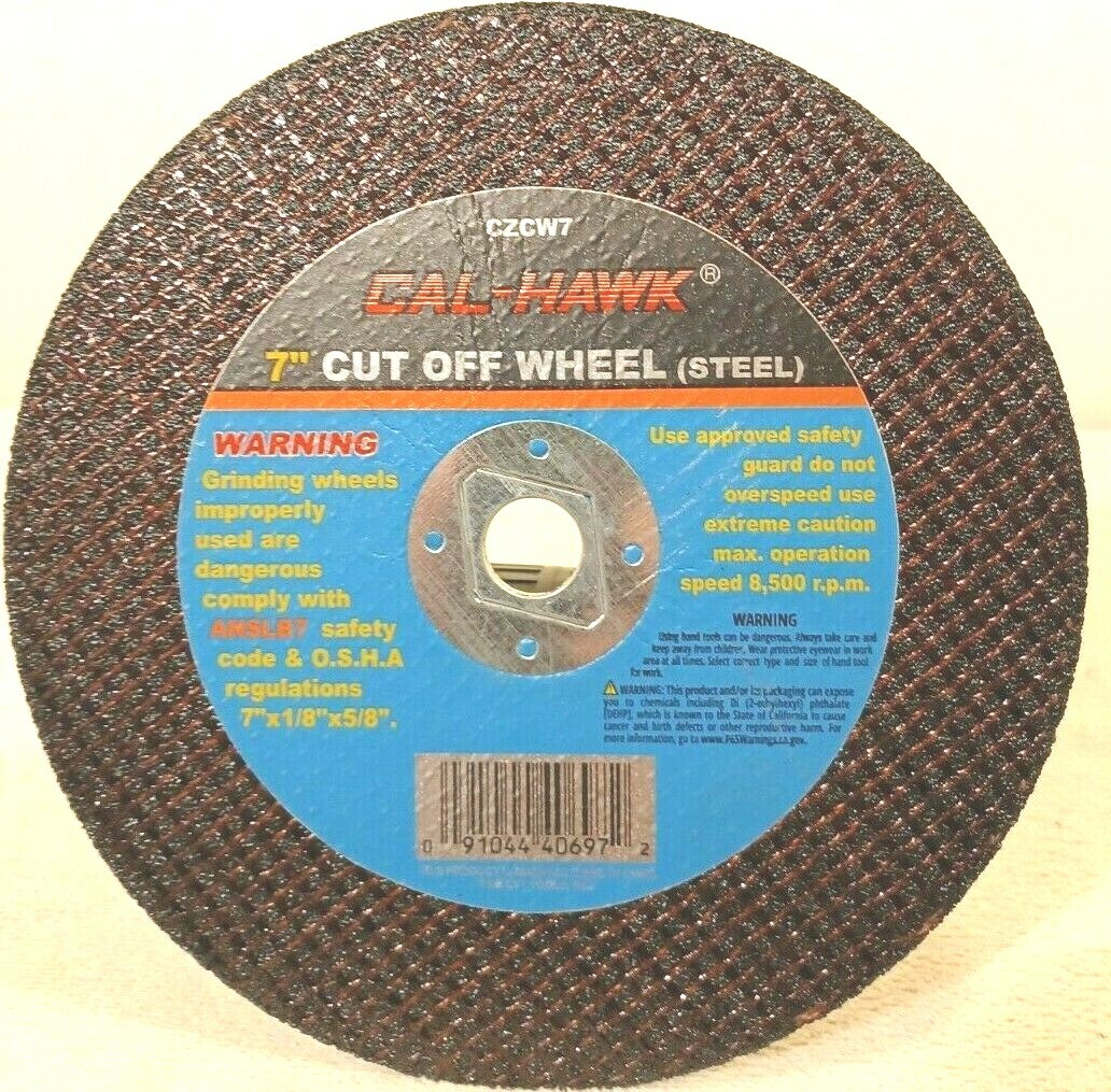 METAL CUT OFF CUTTING WHEEL 7″ INCH X 1/8″ INCH X 5/8″ NEW