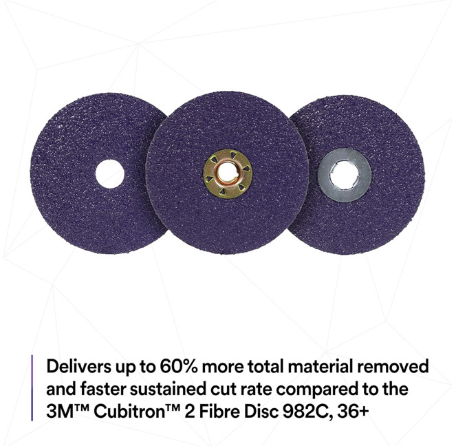 3M Cubitron 3 Fibre Disc 1182C, 36+, 4-1/2 in x 7/8 in, Free Shipping, 25/Box