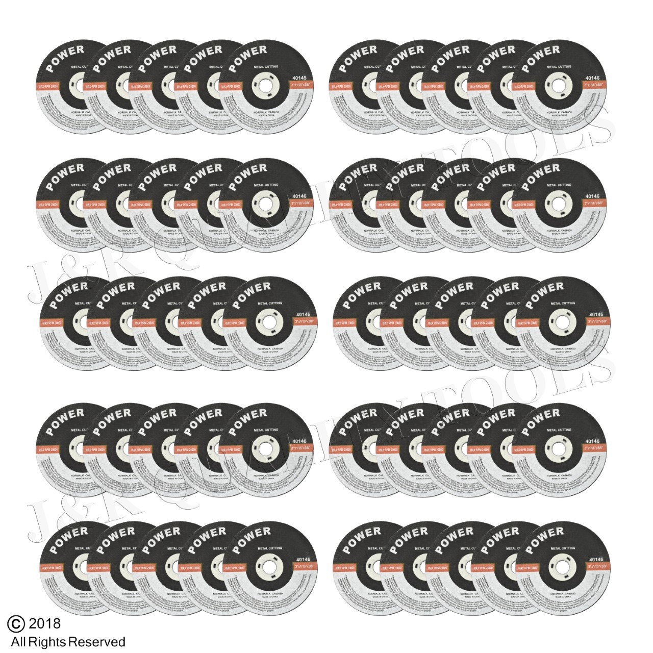 50 PACK 3″ CUT-OFF WHEELS DISCS FITS SNAP-ON AIR CUTOFF TOOL