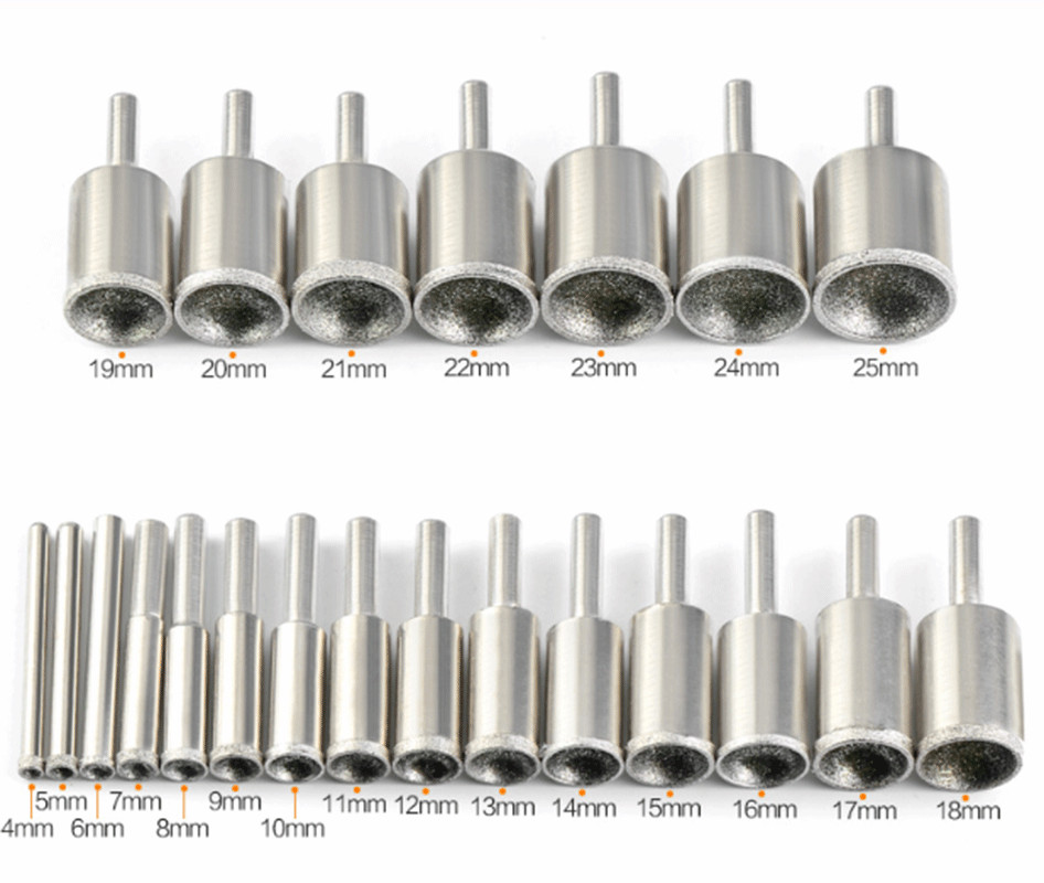 3mm-25mm Diamond Spherical Concave Head Grinding Bit Jade Coarse sand nest bead