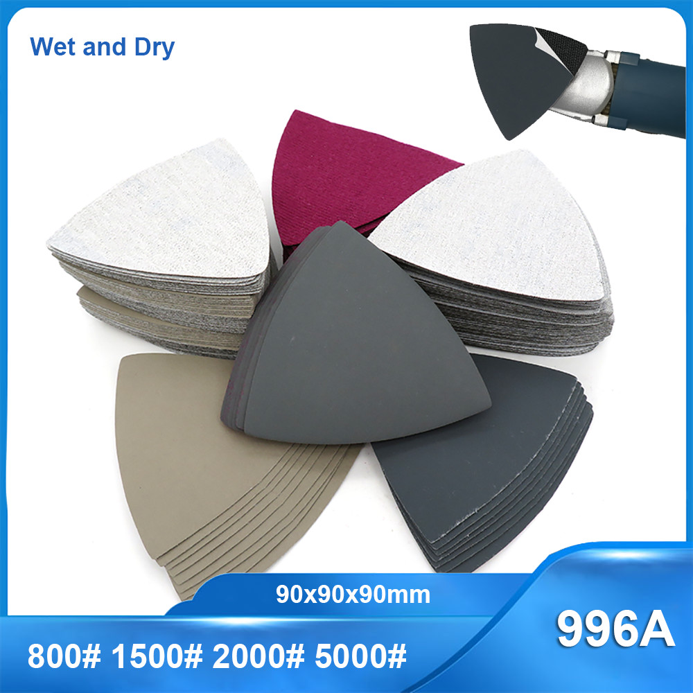 Triangle Sanding Pads for Oscillating 996A Hook & Loop Multi Tool Sandpaper Disc