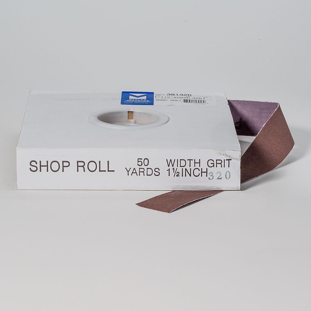Mercer Industries 381320-1-1/2″ x 50 yards Shop 1-1/2″ x 50 yd, 320 Grit
