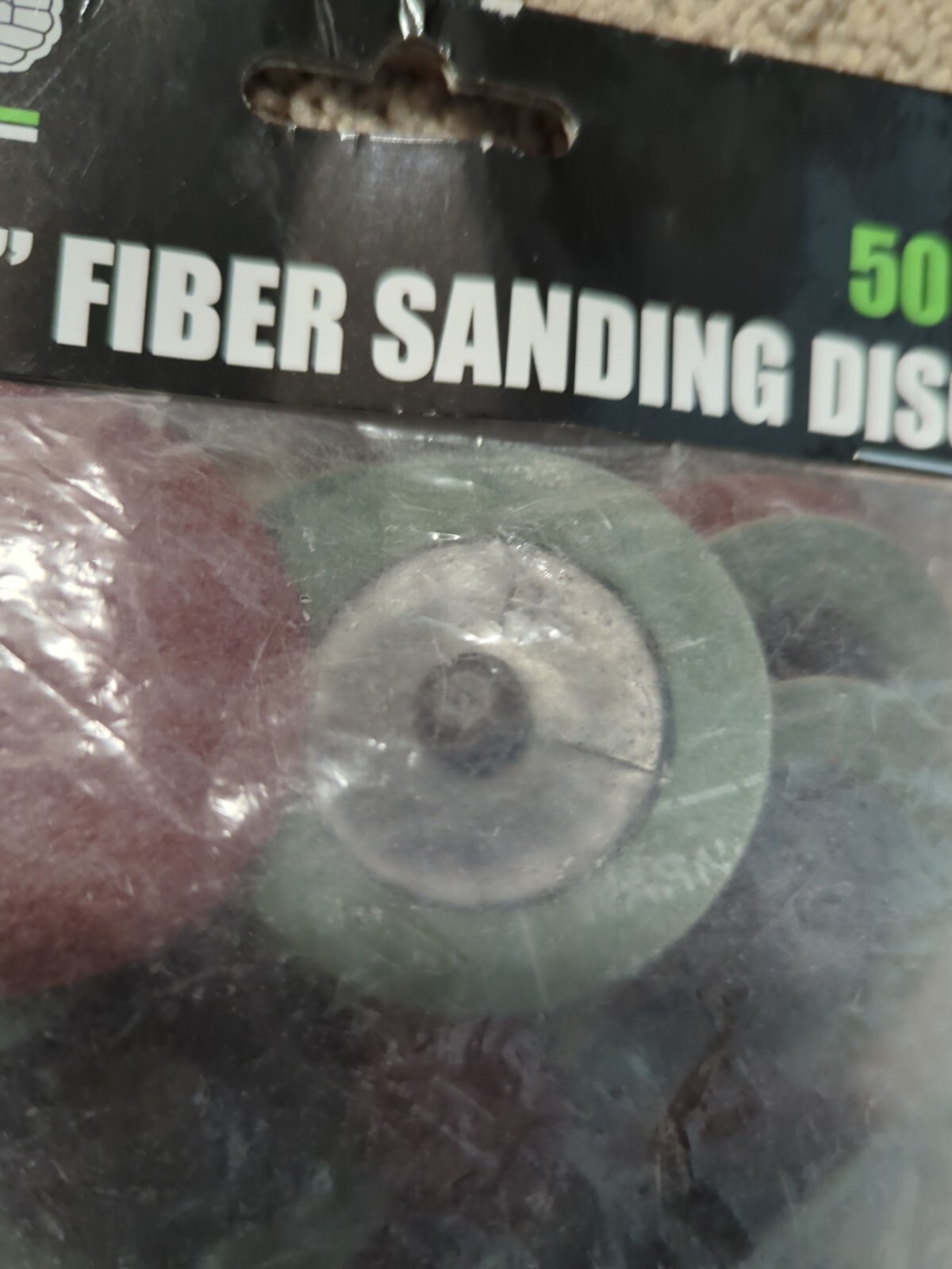 Grip 29372 2-Inch Aluminum Oxide Fiber Sanding Disc 50 Grit 25 Pieces