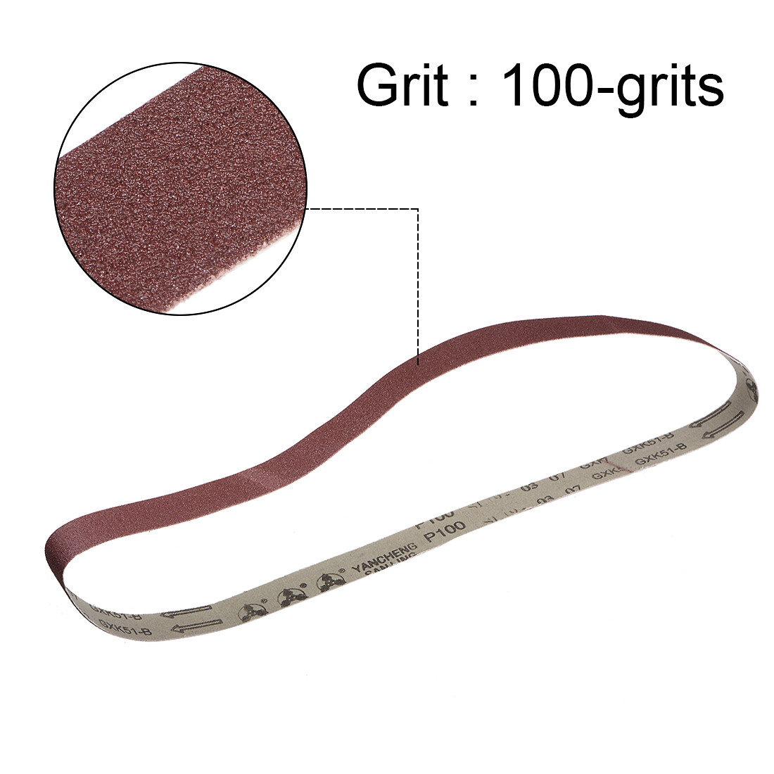 1 x 42 Inch Sanding Belt 100 Grit Sand Belts for Belt Sander 3pcs