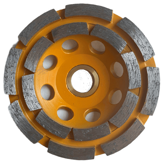 5PK 4” Cup Wheel Grinding Concrete Masonry Double Row 7/8″ Arbor Non-Threaded