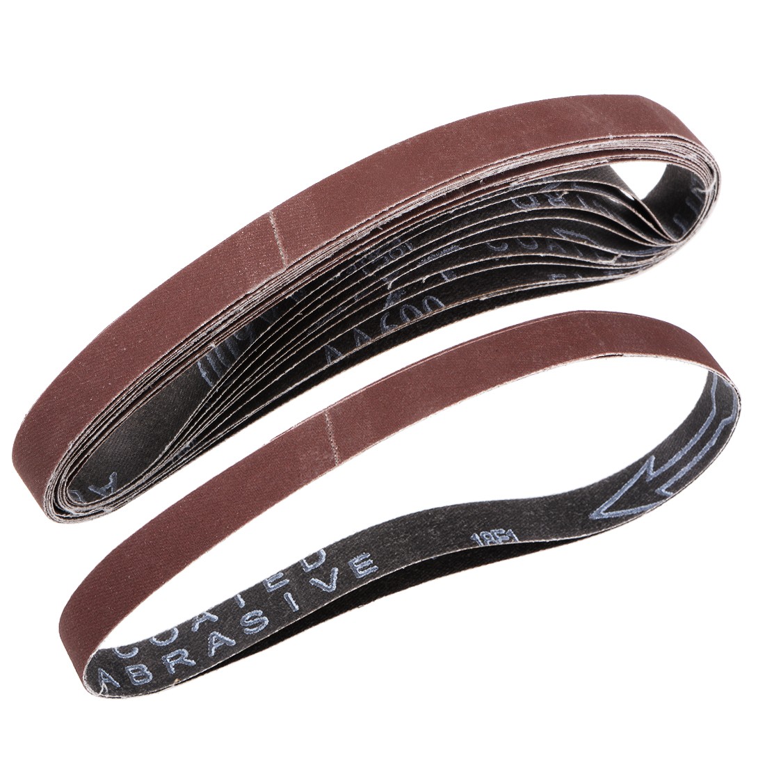 1/2-inch x 18-inch(15mm x 452mm) Sanding Belt 600 Grit Aluminum Oxide 12pcs