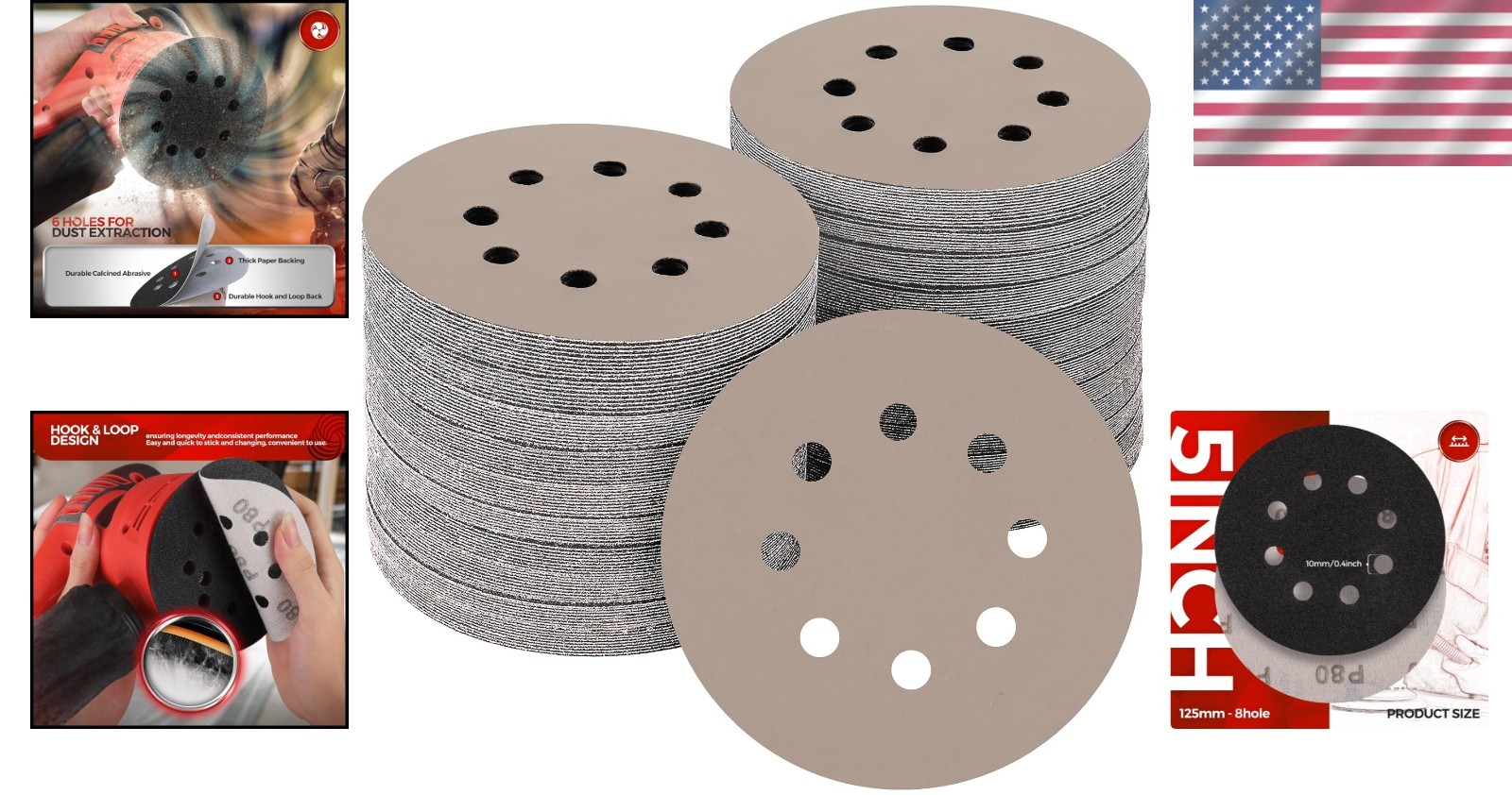 50 Count 5 Inch Wet Dry Sandpaper Discs 3000 Grit – Perfect for Metal Polishing