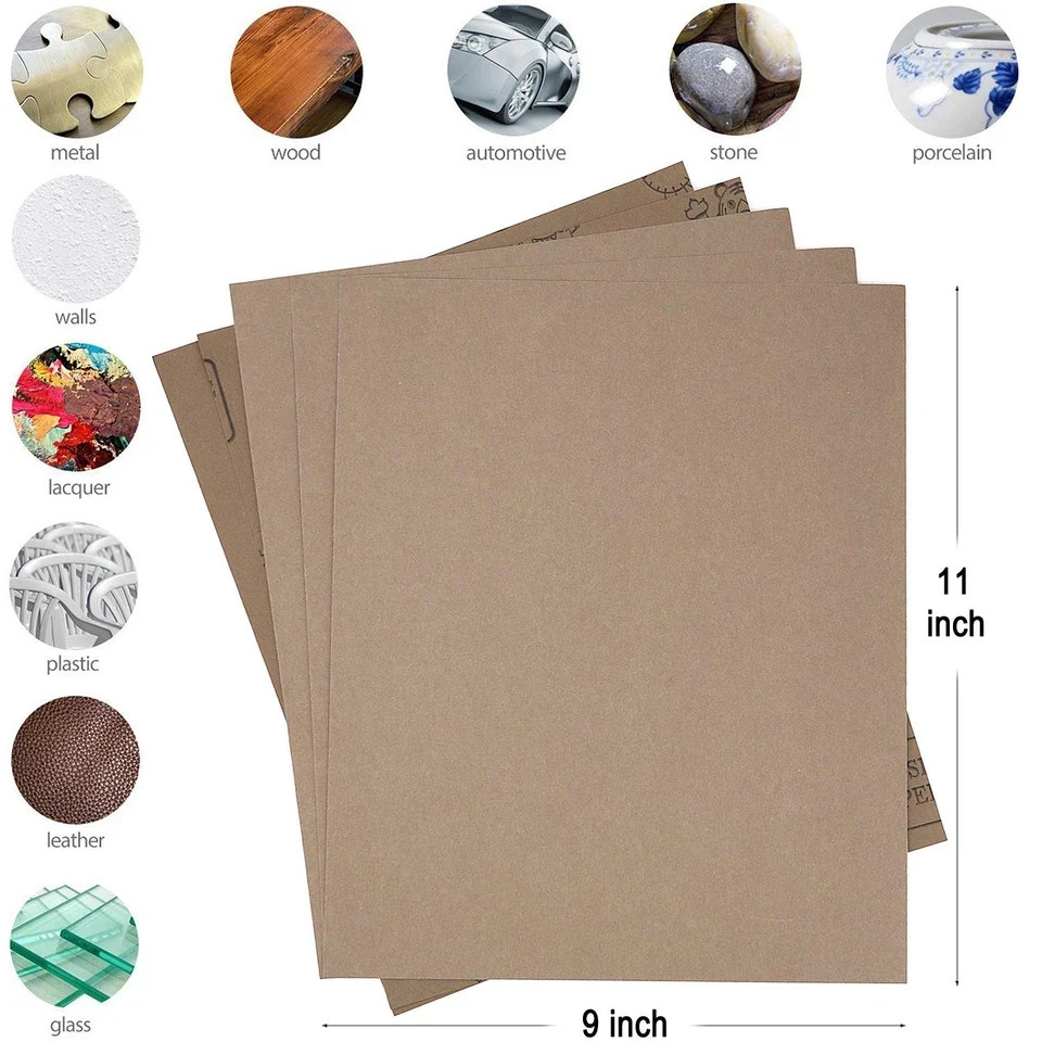 ADVcer 9×11 inch 5 Sheets Sandpaper, Wet or Dry 15000 High Grit Extra Fine Sa…