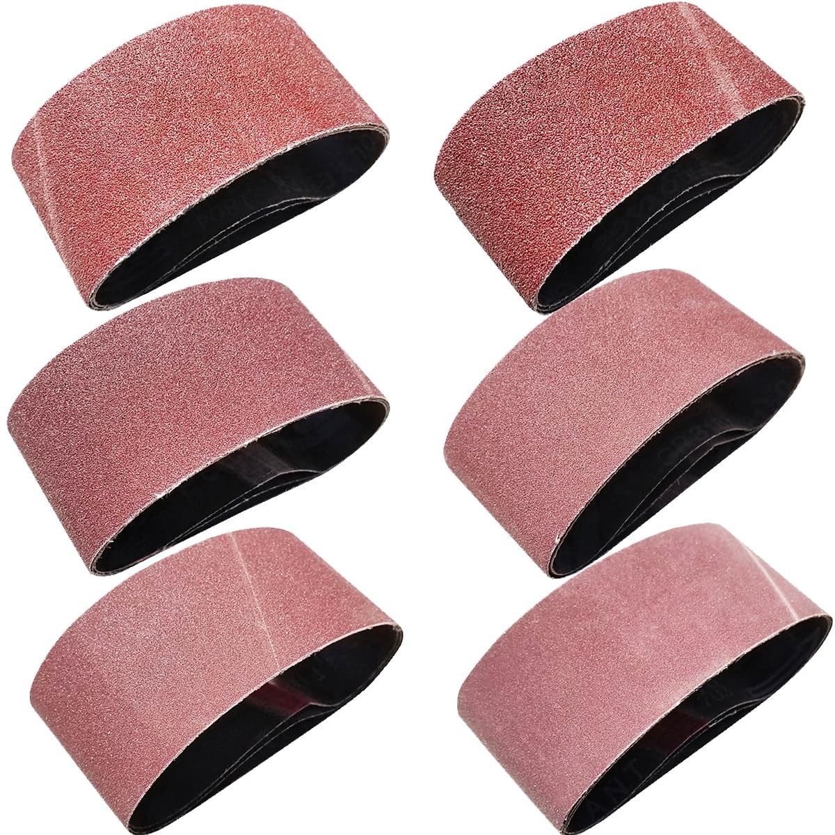 18 Pack 2-1/2 x 16 Inch Abrasive Sanding Belts Kit – 60 80 120 150 240 400 Gr…