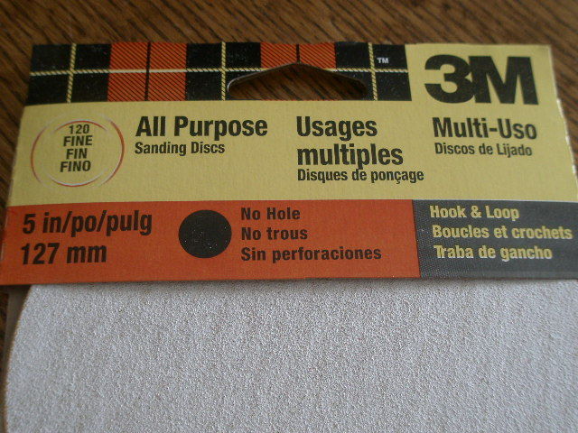 3M 5″ 5-Pack All Purpose 120-Grit Fine Sanding Discs 9141NA 3M 9141