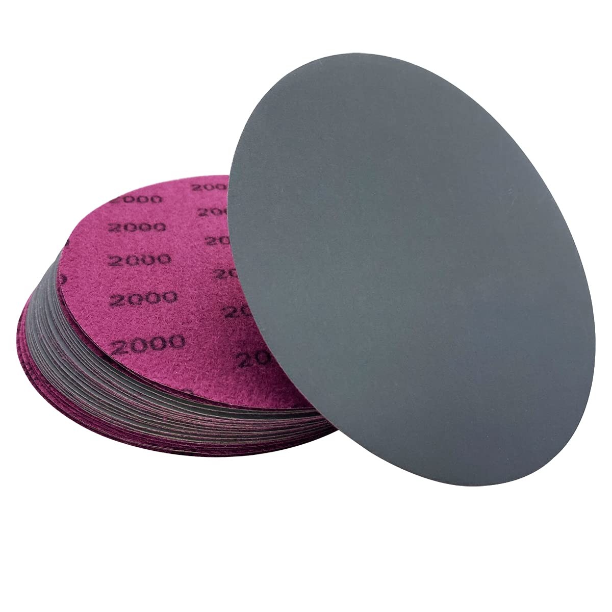 2000 Grit Wet Dry Sandpaper Discs 6 Inch 25 PCS for Auto Polishing and Scratches