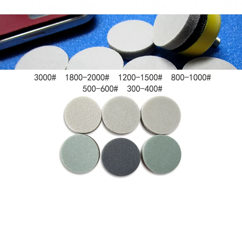 1″ 25mm Sponge Sandpaper Wet And Dry Sanding Discs Self Adhesive 300-3000 Grit