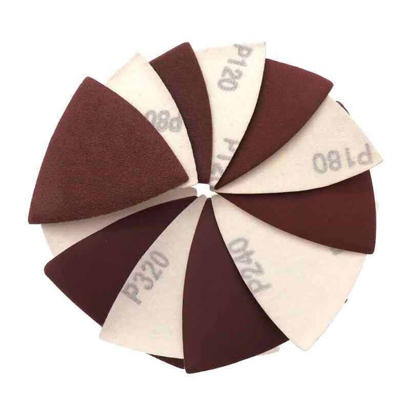 Sanding Sheets Hook & Loop Mouse Sanding Pads Sander Paper Triangle 80mm Discs