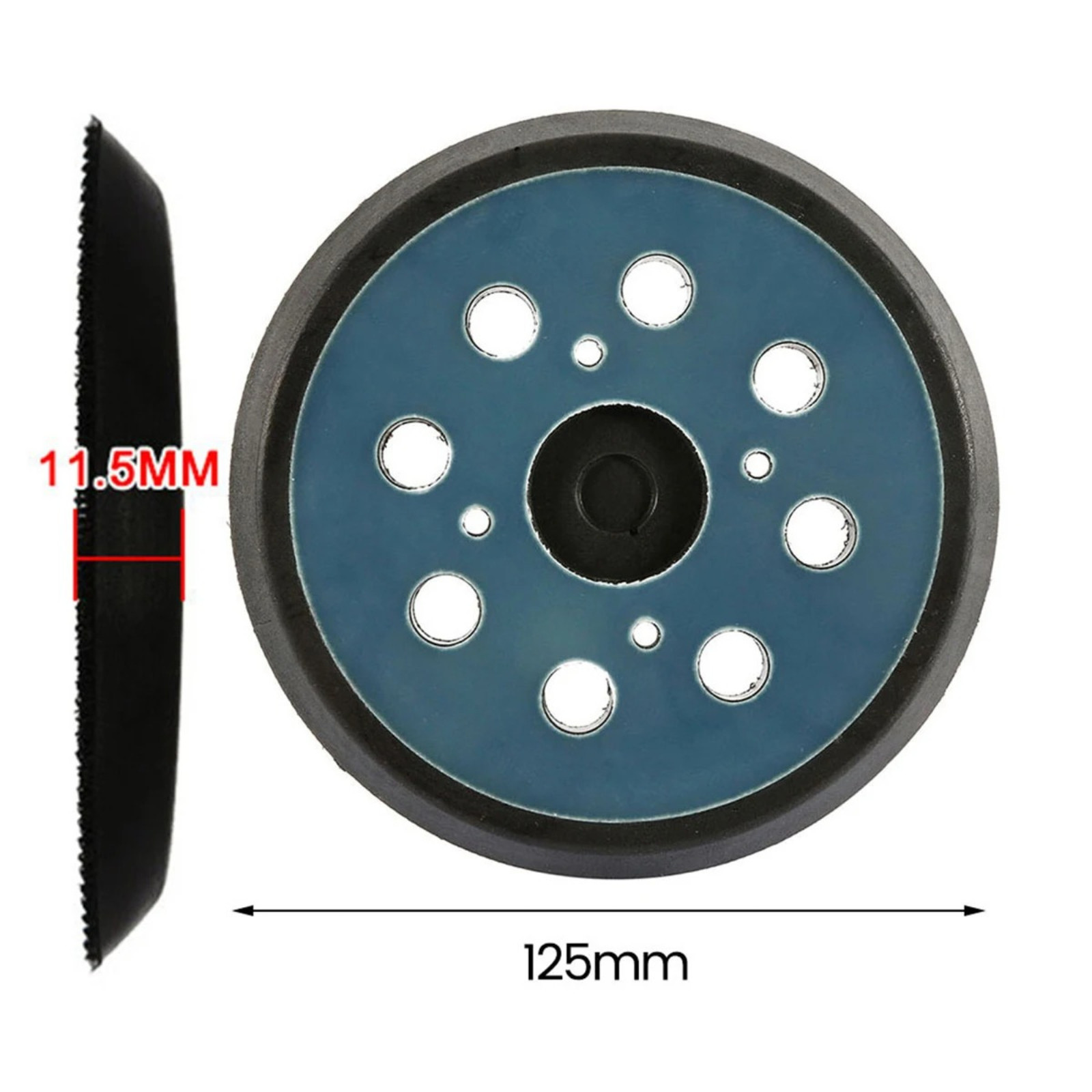 5″ Replacement Sander Pads for Universal Fit Sander, 5 Inch 8 Hole Hook and Loop