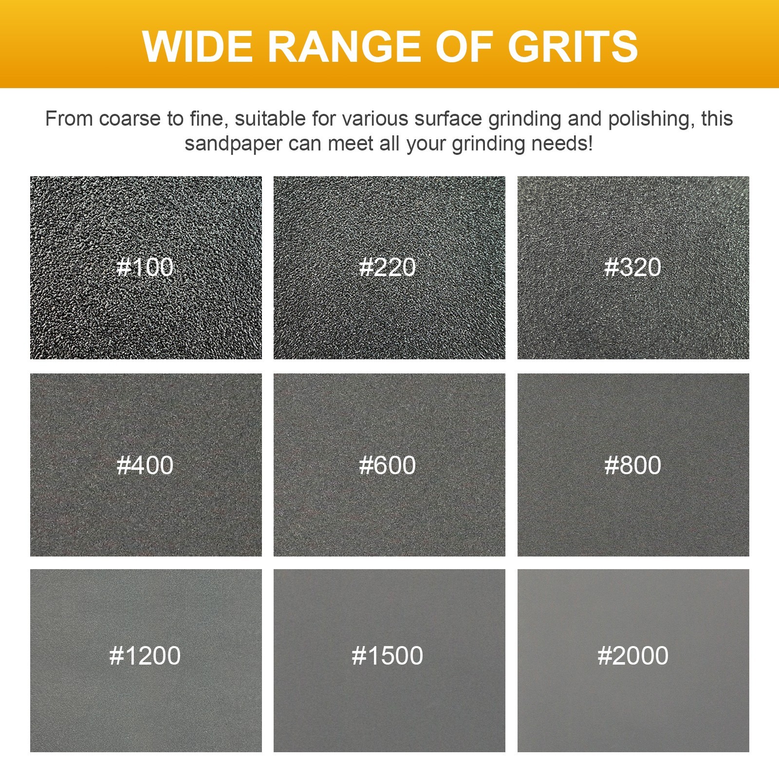 100Pc 9×11″ 320 Grit Wet Dry Sandpaper Silicon Carbide Sanding Paper Polishing