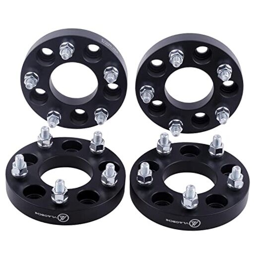 Black Forged 5×5.5 to 5×4.5 Wheel Adapters 1 Inch 1/2″ Studs 87.1mm Center