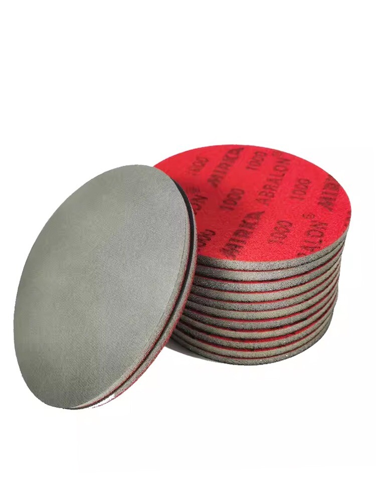 MIRKA Abralon Ø 150mm/6in Grip/ Hook and Loop Sanding Sponge Disk 10PCS
