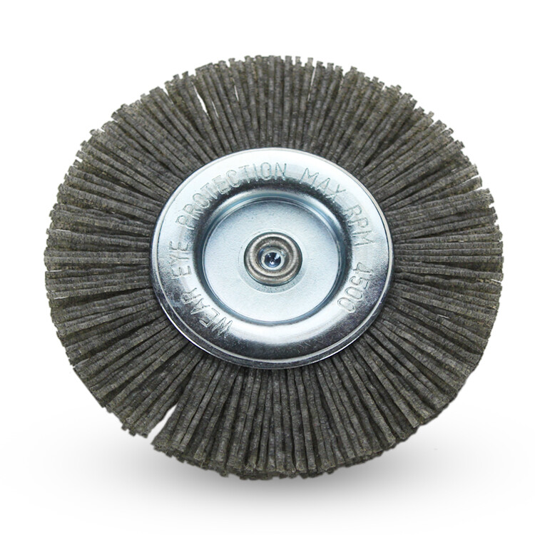 BHA 4″ Nylon Wire Wheel with 1/4″ Hex Shank for Drill or Die Grinder