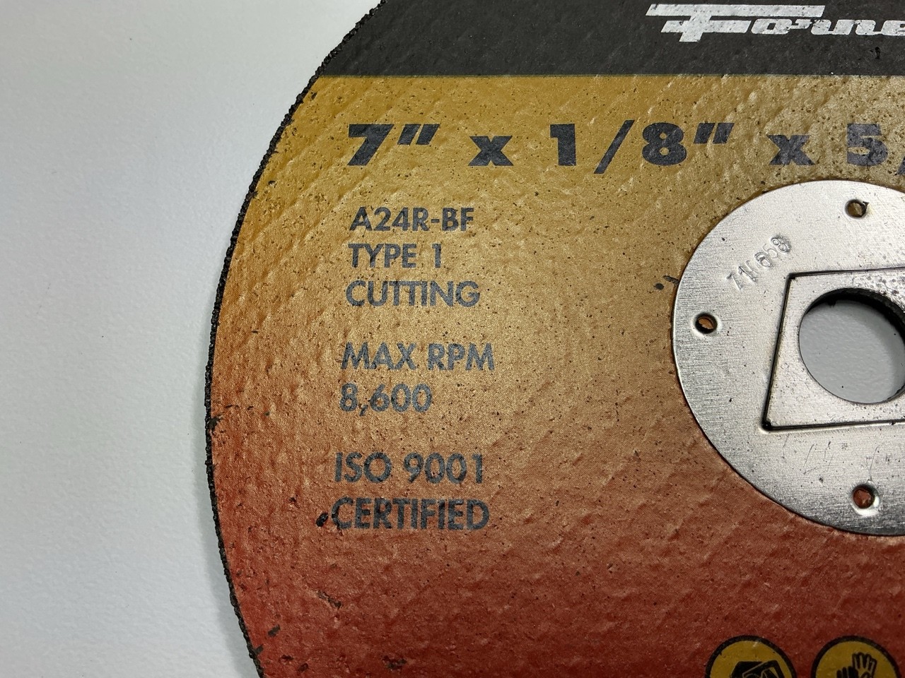 Forney 71892 Cut-Off Wheel, Metal, Type 1 (Flat), 7 In X 1/8 In X 5/8 In