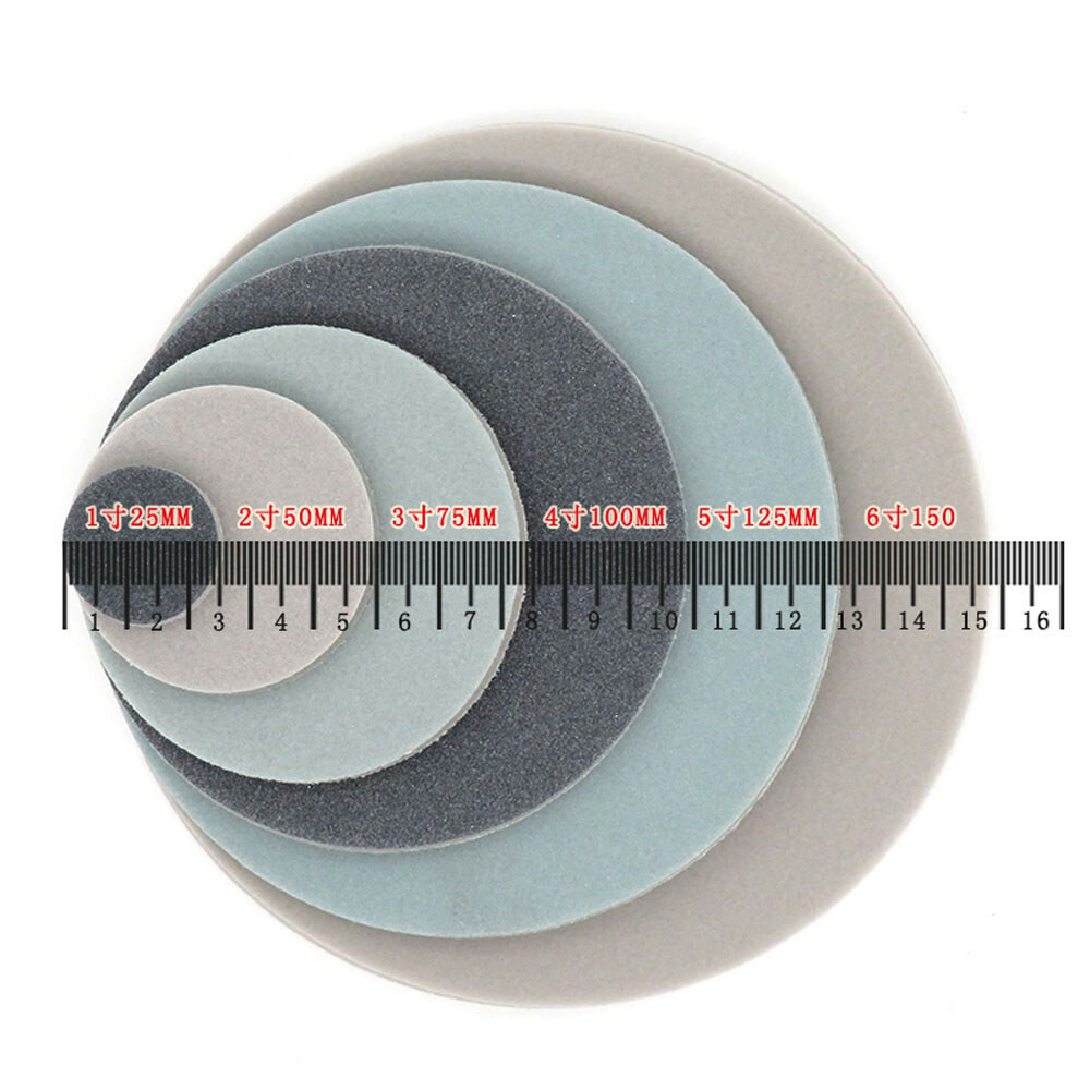 Hook and Loop Foam Sponge Disc Sanding Orbital Sandpaper Pads 1/2/3/4/5/6 inch